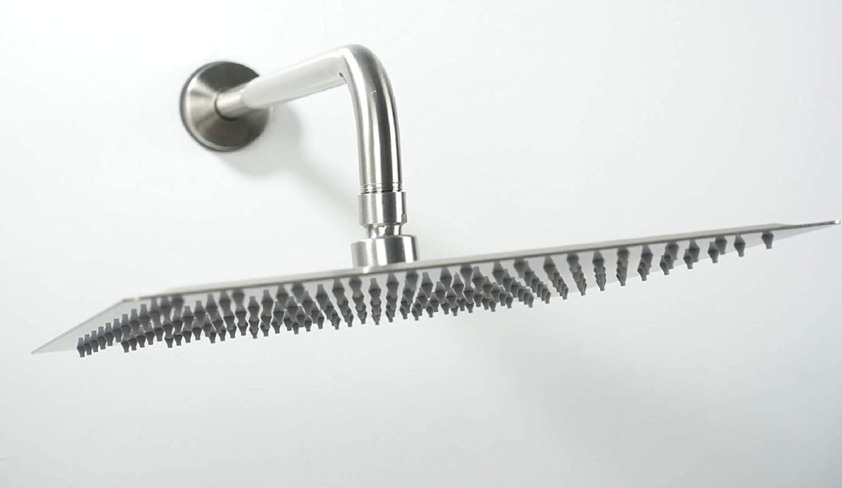 IONIX 6 inch Rain shower Stainless Steel 304 shower head 6 inch, luxury bathroom shower 6 x 6 size, heavy metal SS-304 grade material, Ultra slim, Silver, 1 set - Image 6