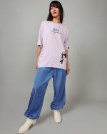 Bewakoof Women's Graphic Printed 100% Cotton T-Shirt - Oversized Fit, Round Neck, Half Sleeves - Image 8