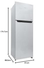 LLOYD 340 L 2 Star Frost Free Double Door Refrigerator (FF 340 2S INV HAIRLINE GRAY FF342AHGT1PB) - Image 9