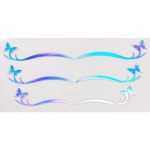 S.A.V.I 3 Pairs Holographic Silver AB, Eye Makeup, Butterfly Eyeliner Mask Self-adhesive Sticker, Trending Fashion for Women Girls Events Party Club Weddings - Image 4