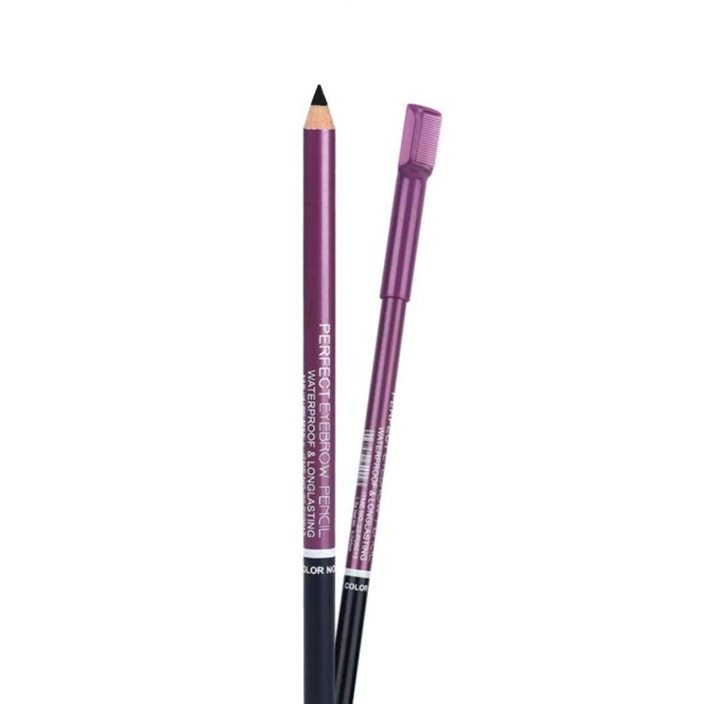 Me Now Eyebrow Pencil with Comb Professional Makeup (PACK OF 2, BLACK)