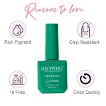 Beauty People Friend's Nail Gel Polish | Matte Finish & Long-Lasting Wear Nail Polish | Quick Dryng Nail Paint | Paraben Free | Salon Like Finish Nail Polish For Women BP 06, 12ml (Light Green, Light Green) - Image 3