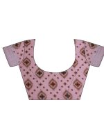 Satrani Women'S Cotton Self Woven Saree With Unstitched Blouse Piece - Image 3