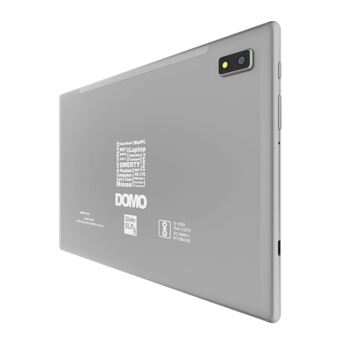 DOMO Slate SLP9 OS12 T310 10.1-Inch 1920 x1200 IPS LCD, 4G Tablet PC, 4GB RAM, 64GB Storage, Android 12 | 1TB Expandable, Dual SIM, GPS, Bluetooth (Grey) - Image 5