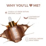 Nykaa Strobe & Glow Liquid Cream Highlighter - Glazed Bronze - Image 5