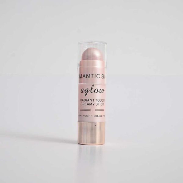 KIRA Romantic Snow Aglow Radiant Touch Creamy Stick, Long Lasting Formula For Face Makeup And Body For Women's (Pink)