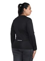 CHKOKKO Women's Polyester Regular Fit Full Sleeve Round Neck Dry Fit Gym Sports T-Shirt - Image 2