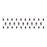Comet Busters Maroon Abstract Design Bindis With Black Border | Handcrafted Stick-On Bindis (BV2339)