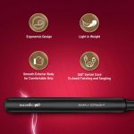 Ikonic Simply Straight Hair Straightener for Women Super Slim Rose Gold 1 inch Plates Compact Design Quick Heat Up Process Auto Controlled Heat Setting Suitable for all Hair Type, Black - Image 5