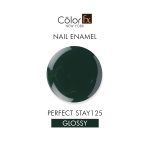 Color Fx Perfect Stay Top Coat Nail Enamel Non-UV | Non-Yellowing | Glossy Finish | 21 Toxin Free | Green Nail Polish Paint for Women - 9ml - Image 2