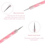 NAILWIND 5 PCS Dotting Pen Tool Dot Paint Manicure kit with 3 PCS Nail Painting Brushes, Professional Nail Art Brushes- Nail Art Brush Pen,Nail Art Design Tools. - Image 9