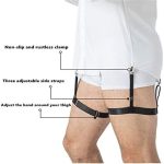 Kofati Shirt stays for men Mens shirt tucker for men Upgrade Adjustable Elastic Garter Military Shirts Holder with Non-slip Locking Clamps - Image 6