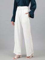 KOTTY Women's Relax Fit Straight Leg Tie Waist Pants - Image 6