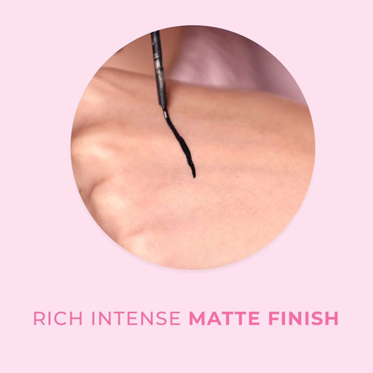 Praush Constant Glitter Liner 100% Matte Black, Infused with Argan Oil for Crack Free Look, Super Long Lasting & Quick Dry, Smudge Proof & Water Resistant - Image 7