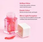 Korean Glossy Lip Gloss Oil with Shimmery Tinted Pink | Non-Sticky, Waterproof, Lipstick For Women | Crystal Jelly Transparent Clear lip oil Gloss - Image 3
