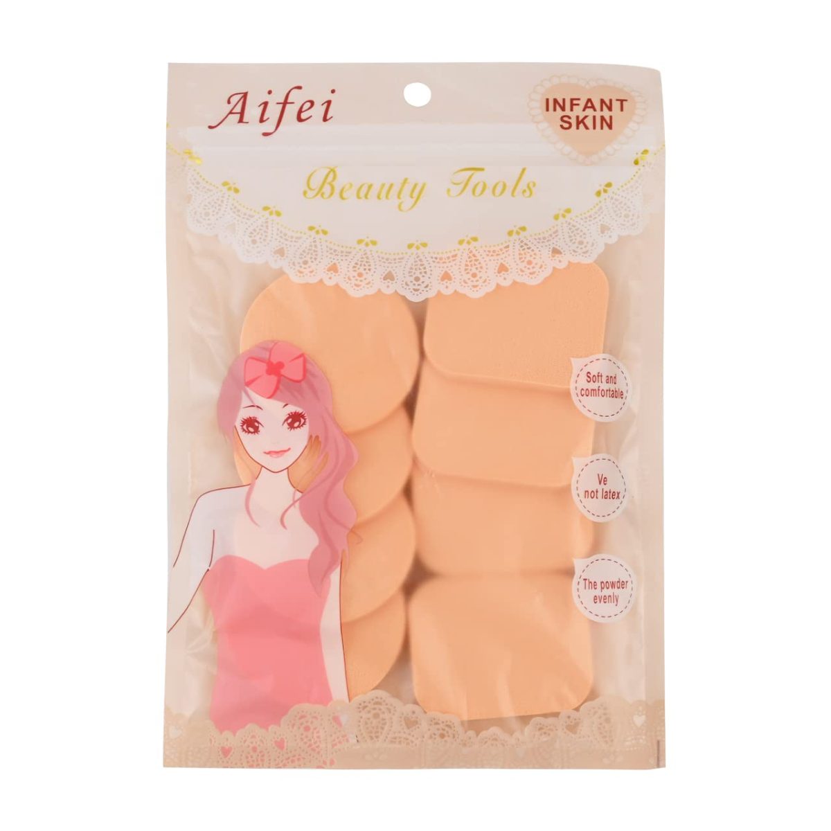 Mega Tree Beauty Blender Makeup Puff set 8 pcs set soft powder puff professional tool makeup beauty cosmetic puff sponge dry and wet use - Image 2