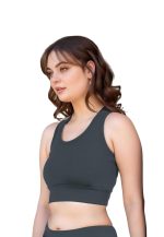 BLUEFICUS Premium Seamless Non-Padded Slip On Sports Bra Low Impact Workout Bras Activewear Sports Bra - Image 2