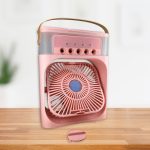 TRIDEO Portable Air Conditioner Fan, Mini Evaporative Air Cooler with 7 Colors LED Light for Home-Office-Artic-Cooler-3In1-Conditioner-Humidifier-Purifier-Mini-Cooler-air-conditioners Pink_SA10 - Image 4