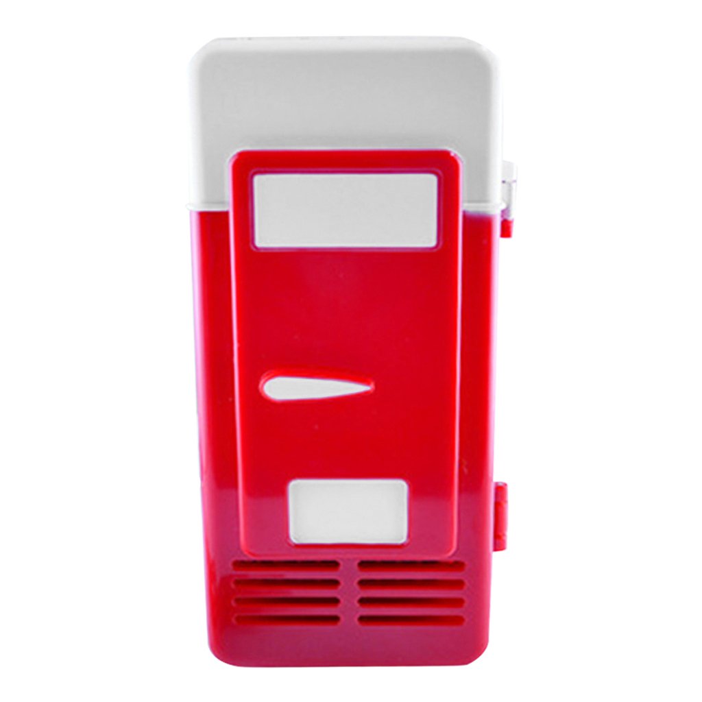 LOOM TREE® USB Mini Fridge Drink Cooler Refrigeration System Small Refrigerator Red Kitchen, Dining & Bar | Bar Tools & Accessories | Ice Buckets & Wine Coolers