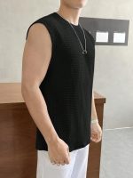 Imsa Moda Mens Waffle Tank Tops Sleeveless Round Neck Polycotton T-Shirt for Gym, Running and Outdoor - Image 3