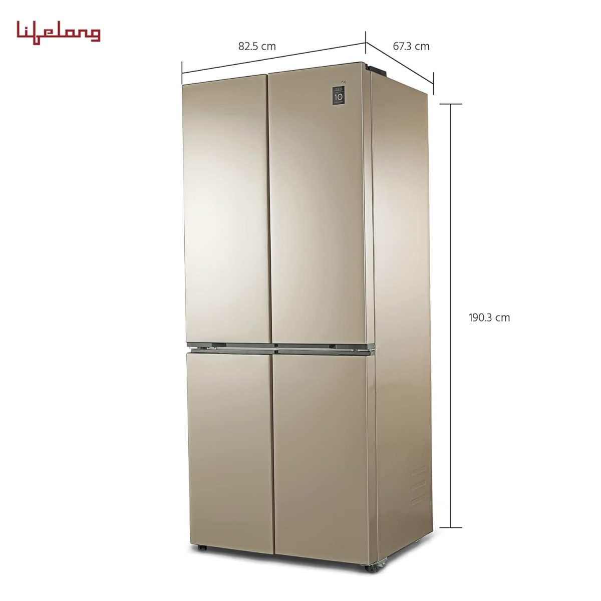 Lifelong 500L Inverter Frost Free 4 Multi-Door Refrigerator (LL4DR500RG, 500L), Rose Gold, Large - Image 5