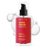 Arata Super Serum (100ml) For Dry & Frizzy Hair | 76% Frizz Reduction | 56% Breakage Reduction | Luxurious Shine | Prevents Split Ends | Powered By JD Jojoba Hair Complex | Hair Serum For Women & Men
