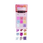 Makeup Revolution Y2K Baby Flip Phone Eyeshadow Palette for Women, Easy to Blend, Highly Pigmented, Marbelled Shimmers, Creamy Mattes & Colour Poping Sparkeled Eyeshadow Palette (Pack of 1) - Image 4