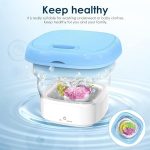 Rikriva Washing-Machine-Mini-Washer-High-with-Modes-Deep-Cleaning-for-Underwear-Baby-Clothes-or-Small-Items-Foldable-Washing-Machine-UV - Image 3