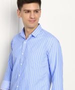 Men's Cotton Casual Wear Striped Regular Fit Shirt - Image 4
