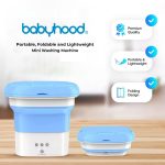 Babyhood Foldable Washing Machine Mini Washer High Capacity with Modes Deep Cleaning for Under Garments and Baby Clothes, Small Foldable Washing Machine - Image 4