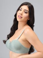 Narsingha Dreams Women's Cotton Blend Lightly Padded Half Cup Wirefree T-Shirt Bra Combo Pack of 4 - Image 4