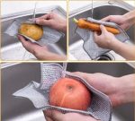 VALITUDO Non-Scratch Dish Wash Cloth (Pack of 6), Steel Wire Dishwashing Rags for Wet and Dry Stainless Steel Scrubber Non-Scratch Wire Dishcloth for Washing Dishes Sinks Counters (6) - Image 4