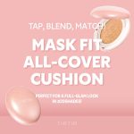 TIRTIR Mask All-Cover Cushion Foundation, Full coverage, Skin fit, Satin Glow Finish, Korean Cushion Foundation - Image 2