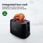 Philips Daily Collection HD2583/90 600-Watt 2 in 1 - Toaster and Sandwichmaker (Black) - Image 5