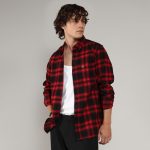Campus Sutra Men's Cotton Comfort Fit Brushed Buffalo Check Shirtfor Casual Wear | Spread Collar | Long Sleeve | Button Closure | Shirt Crafted with for Everyday Wear - Image 3