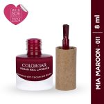 Colorbar Vegan Nail Lacquer - Mia Maroon - Image 2