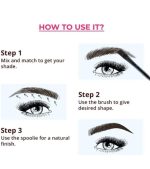Eyebrow Powder Kit | Powder With Brush | Long-Lasting | Natual Looking Brows | Rich Color Payoff | Shaped & Defined Brows | Available in 3Shades | Waterproof and smudgeproof | Brown - Image 3