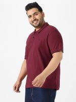 Urbano Plus Men's Black, White, Maroon Color-Block Regular Fit Full Sleeve Cotton T-Shirt - Image 3