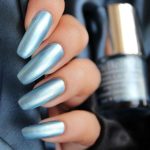 DeBelle Gel Nail Polish Aqua Frenzy (Metallic Sky Blue Nail Paint)|Non UV - Gel Finish |Chip Resistant | Seaweed Enriched Formula| Long Lasting|Cruelty and Toxic Free| 8ml - Image 4
