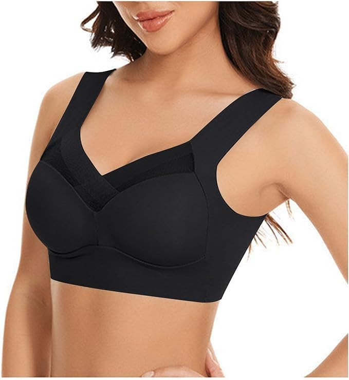 Fashiol Women’s Padded Bra Full Back Coverage Fitness Slip on Bra Push Up Breast Uplifting Sports Bra for Workout Gym and Yoga Bralette Tank Top Bras - 32 Till 42