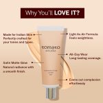 FLiCKA Tomato Liquid Foundation for Face Makeup 30ml | Light to Medium to Buildable Coverage | Moisturizing, Lightweight & Long Lasting | All Skin Types | 01 Ivory - Image 4