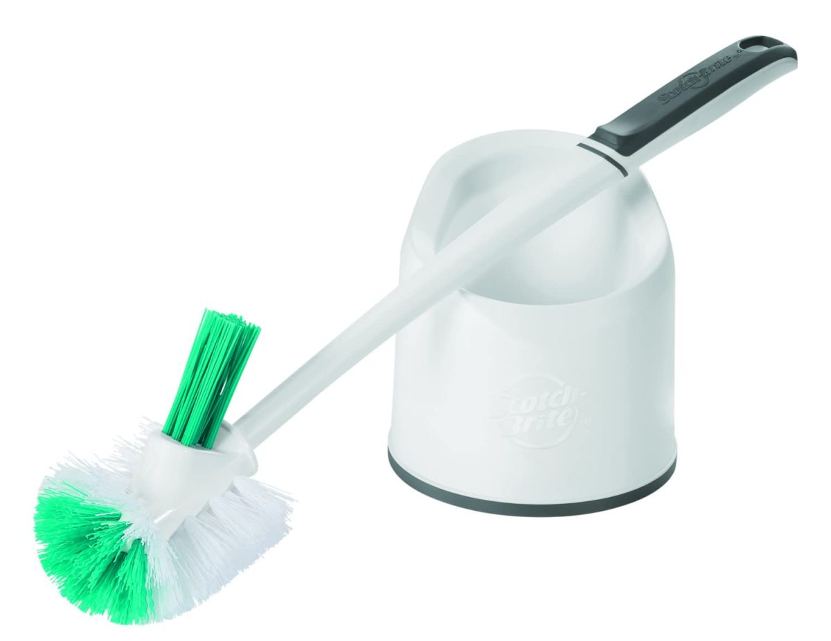 Scotch-Brite Premium Toilet Plastic Brush with Round Container (Pack of 1) - Image 5