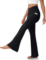 Imperative Women's Flared Fit High Rise Leggings Black Medium - Image 2