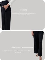 GRECIILOOKS High Waist Cotton Trousers for Women – Flared Parachute Pants with Side Pockets | Casual Travel Cargo Pants (Available in Plus Size and Combo Pack of 2) - Image 5