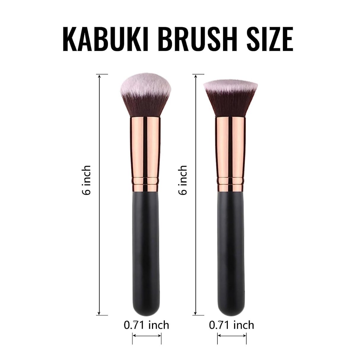 Spanking Persian Bristle Brush and Powder Sponge Puff Makeup Set- Multicolour (Black,White, Pink), 2 Pcs Brush And 1 Makeup Blender - Image 2