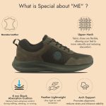 FAUSTO Men Suede Leather Breathable Broad Feet Classic Casual Shoes | All Day Comfortable Walking Sneakers | Memory Cushioned Insole with Anti Skid TPR Sole - Image 5