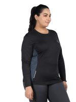CHKOKKO Women's Polyester Regular Fit Full Sleeve Round Neck Dry Fit Gym Sports T-Shirt - Image 4