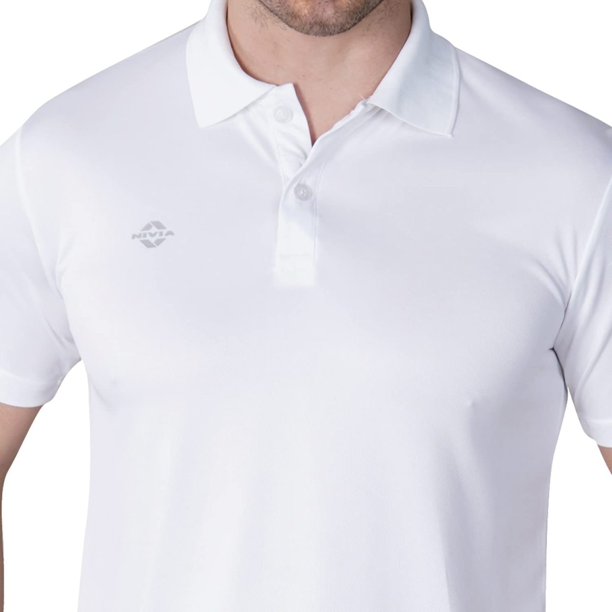 Nivia Solid Men's Dotted Micro Polyester Regular Fit T-Shirt - Image 7