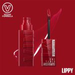 Maybelline New York Super Stay Vinyl Ink Longwear Transfer Proof Liquid Matte Lipstick 10 LIPPY - Image 6
