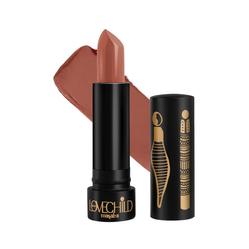 LoveChild Masaba Ultra Matte Pinkish Brown Lipstick, Long Lasting Upto 6Hrs, Transfer-Proof, Hydrating & Nourishing Nude Bullet Lipsticks For Women, Brown Mama, 4.5g